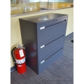 Boulevard Grey 36" 3 Drawer Lateral File Cabinet, Locking